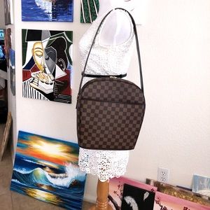 Authentic LV Damier Ebene Ipanema GM